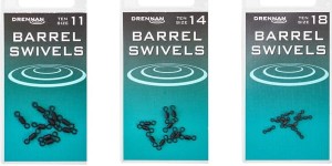 Drennan krętliki Barrel Swivel Black 10szt.