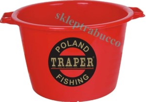 Traper wiadro , baniak 40 l czerwony