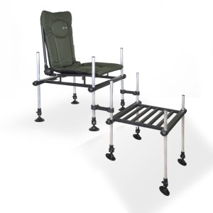 Krzesło CUZO F2 Zielone + podnóżek