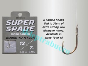 Haczyki Drennan Super Spade  z przyponem