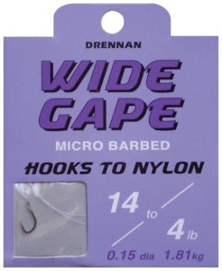 Haczyki Drennan Wide Gape z przyponem