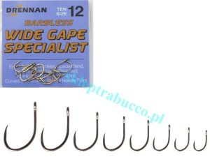 Haczyki Drennan Wide Gape Specjalist Barbless